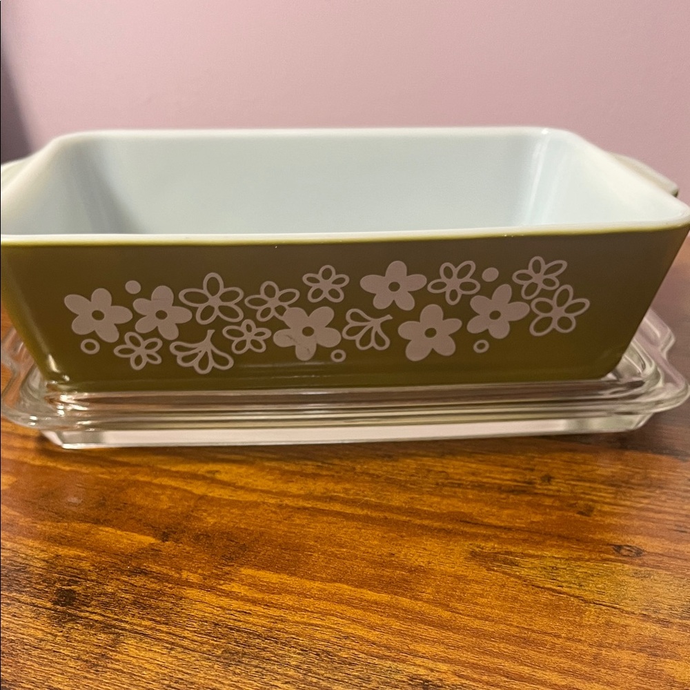 Vintage Pyrex Spring Blossom Crazy Daisy 1 1/2 qt Casserole Dish - Picture 3 of 14
